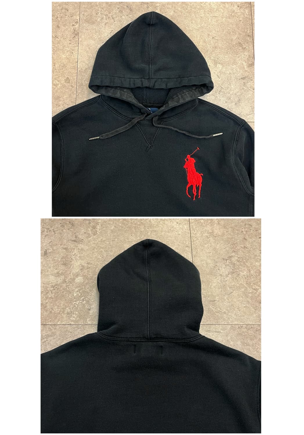 폴로 빅포니 후드티 블랙 M #csz2183 상품이미지6