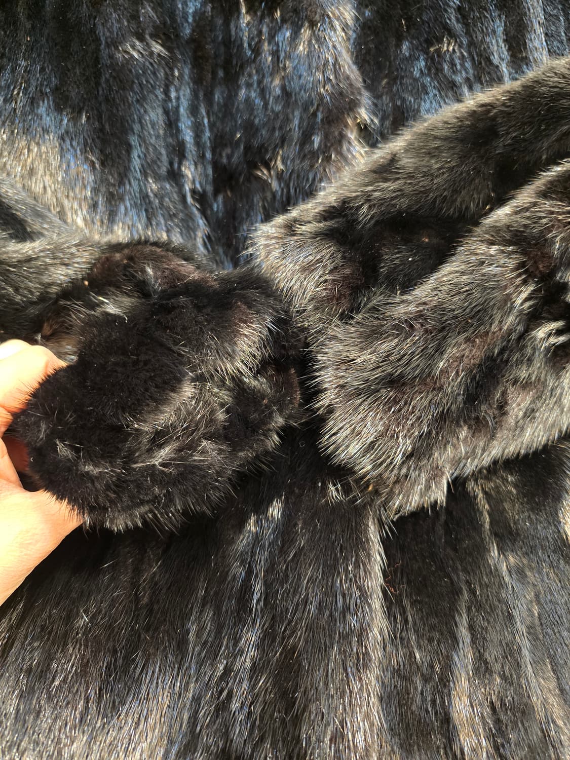 밍크 코트 블랙 S (55) 상품이미지6