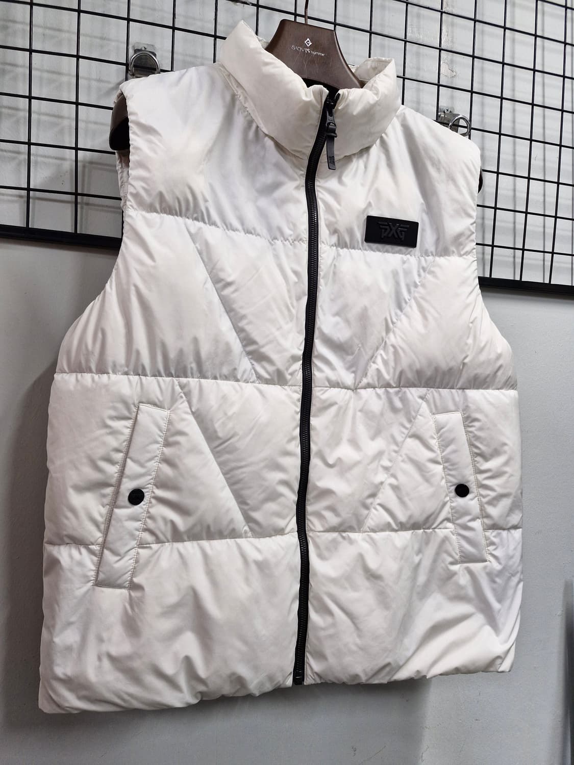 100L PXG 화이트 웰딩 다운 조끼 베스트. 상품이미지2