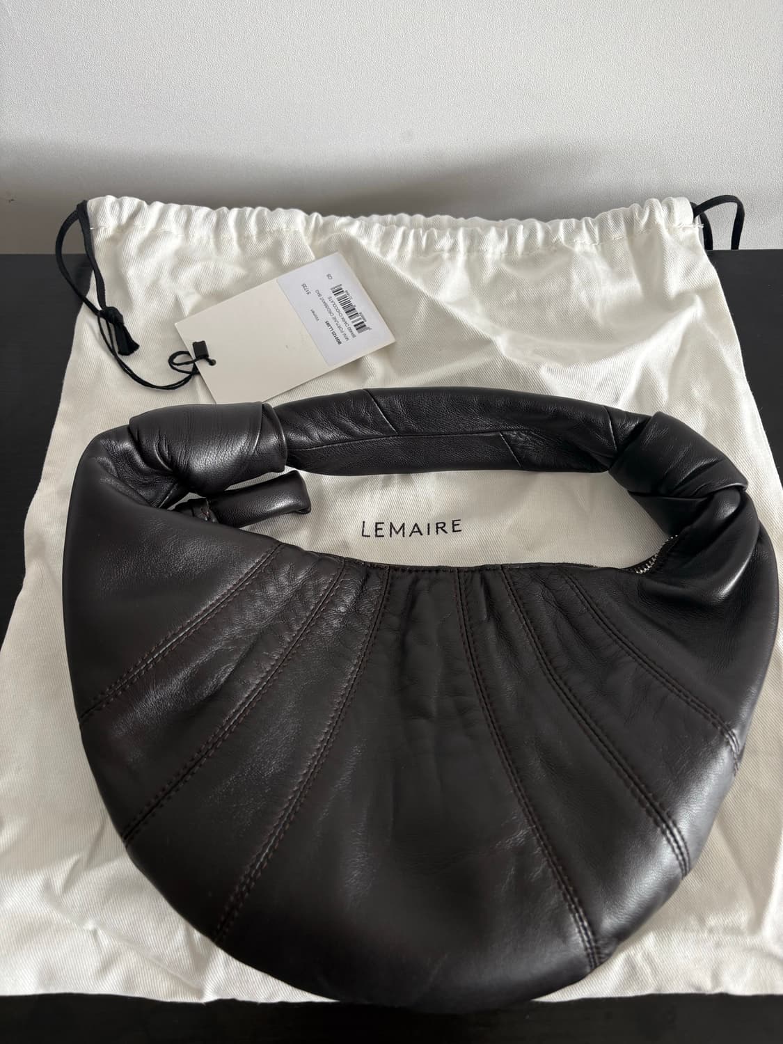 르메르 미니 포춘 크루아상 백 다크 초콜릿 상품이미지1