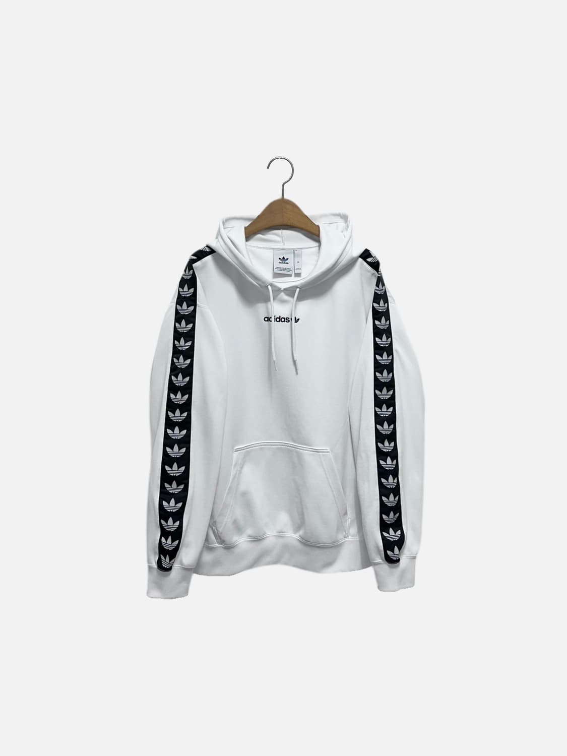 아디다스 사이드 테잎로고 후드티 화이트 상품이미지1