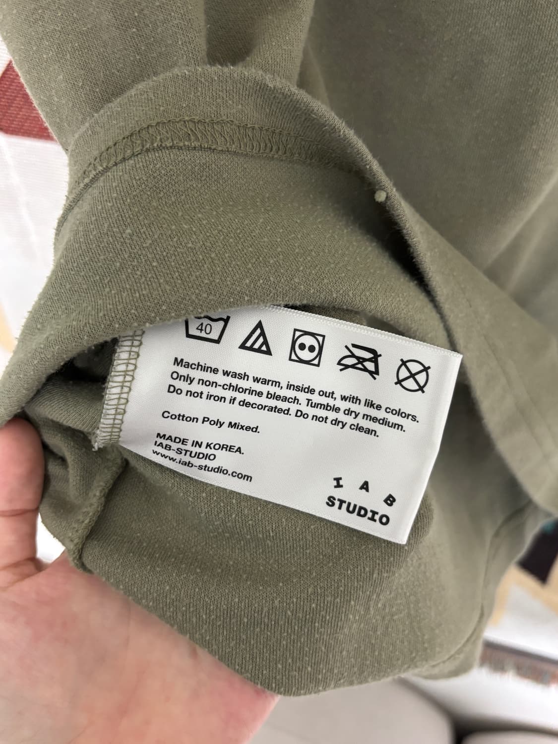 아이앱 초창기 반팔 올리브 카키 L 상품이미지5