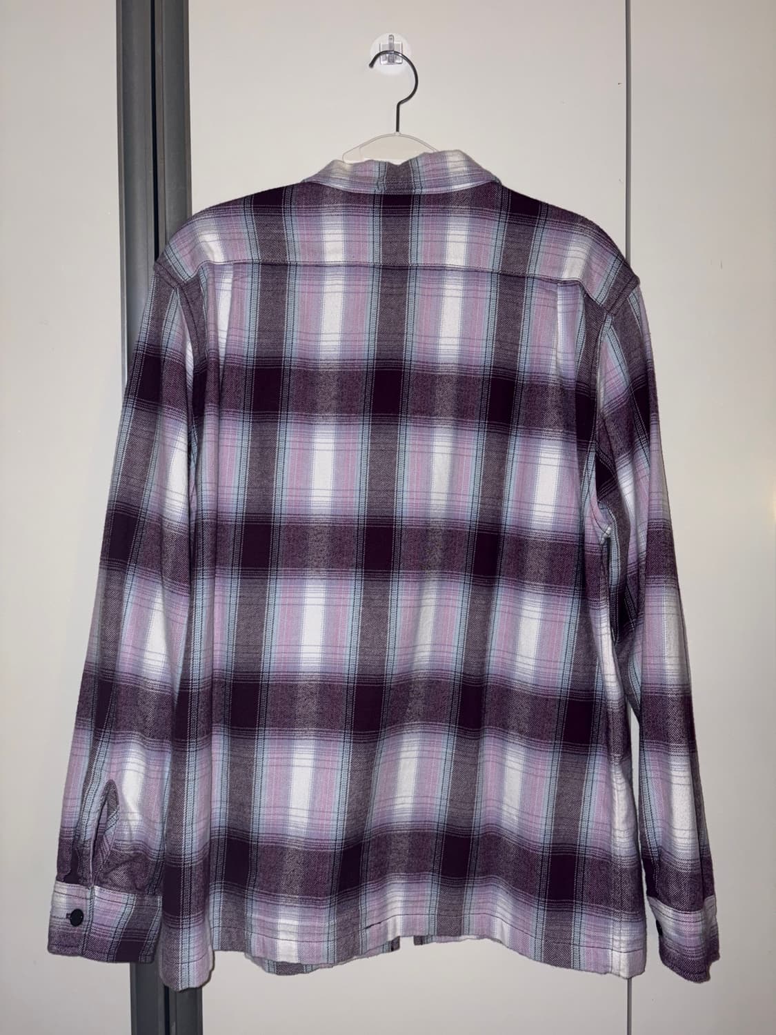 Thisisneverthat Purple Plaid Zip-Up Shir 상품이미지2