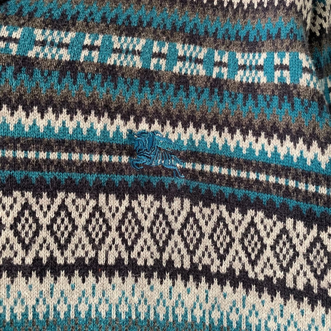 버버리 페어아일 브이넥 니트 상품이미지4