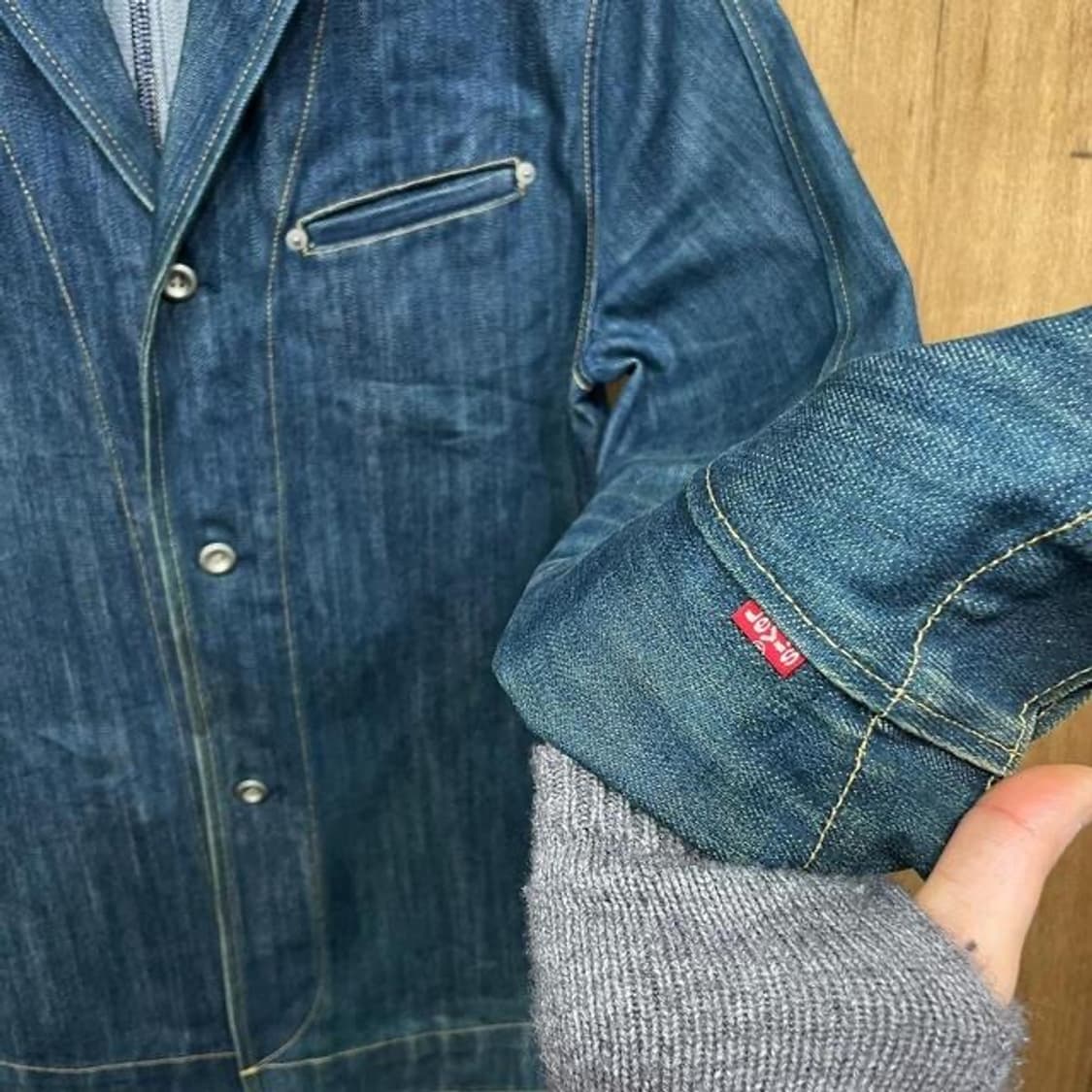00's 리바이스 엔지니어드 데님 자켓 (M) 상품이미지4