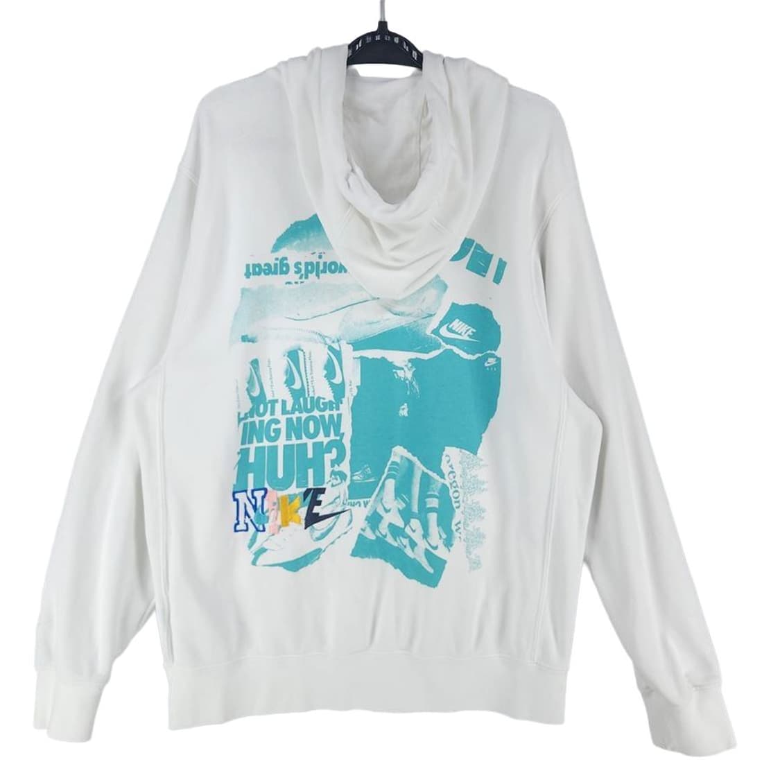[남M]나이키 화이트 더블스우시 후드티[Y61-129] 상품이미지6
