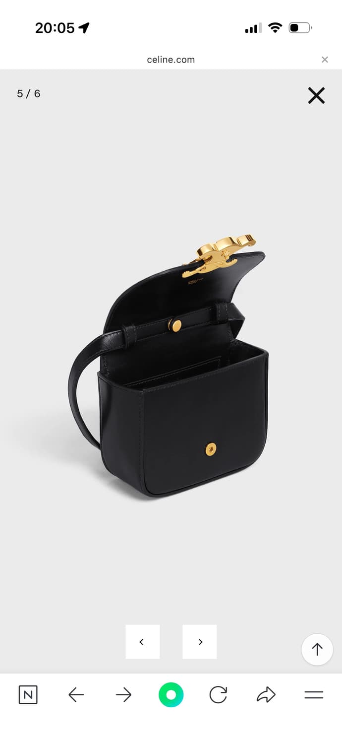 셀린느 미니 클로드 트리옹프 백 블랙 상품이미지2