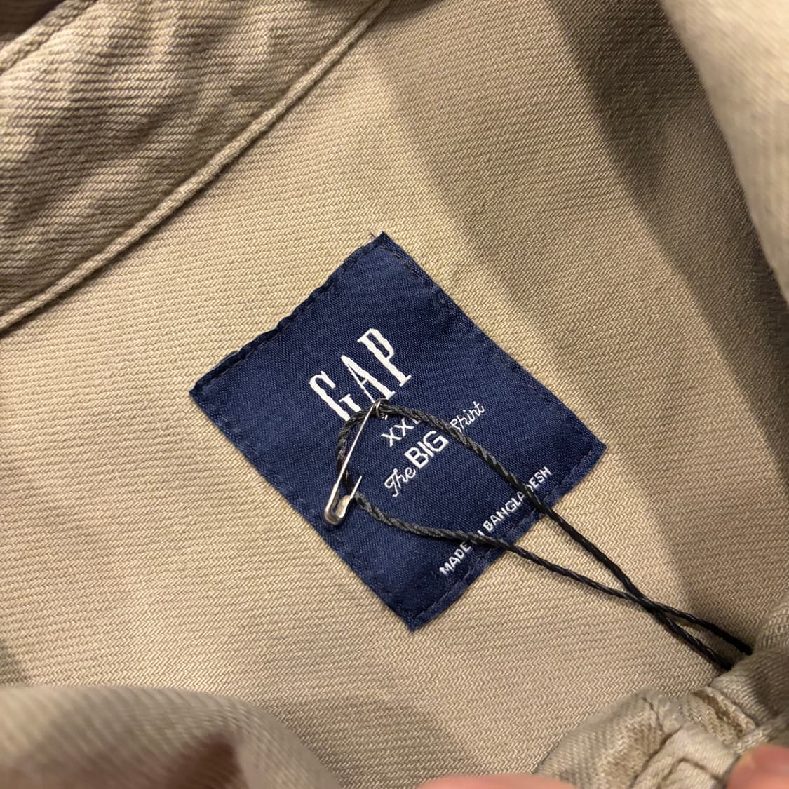 [2XL] GAP 갭 베이지 포켓 빅 셔츠 남방 C730 상품이미지4