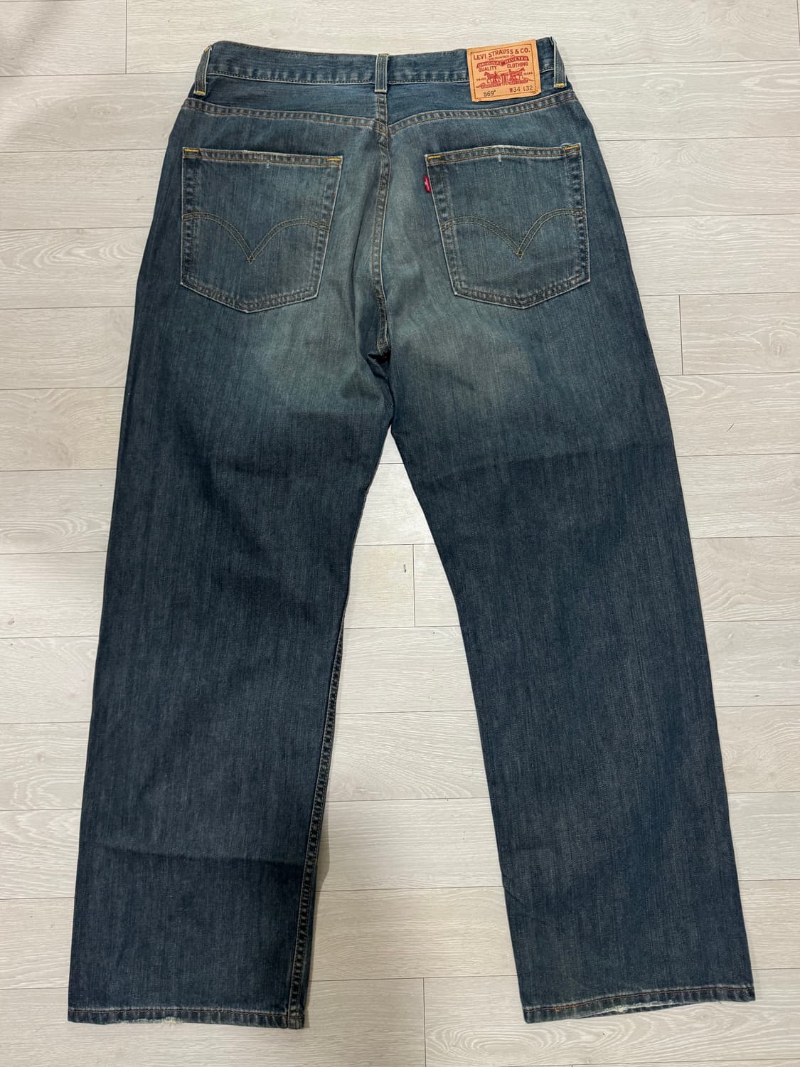 [34] 리바이스 569 루즈 스트레이트핏 워싱 데님팬츠 상품이미지6