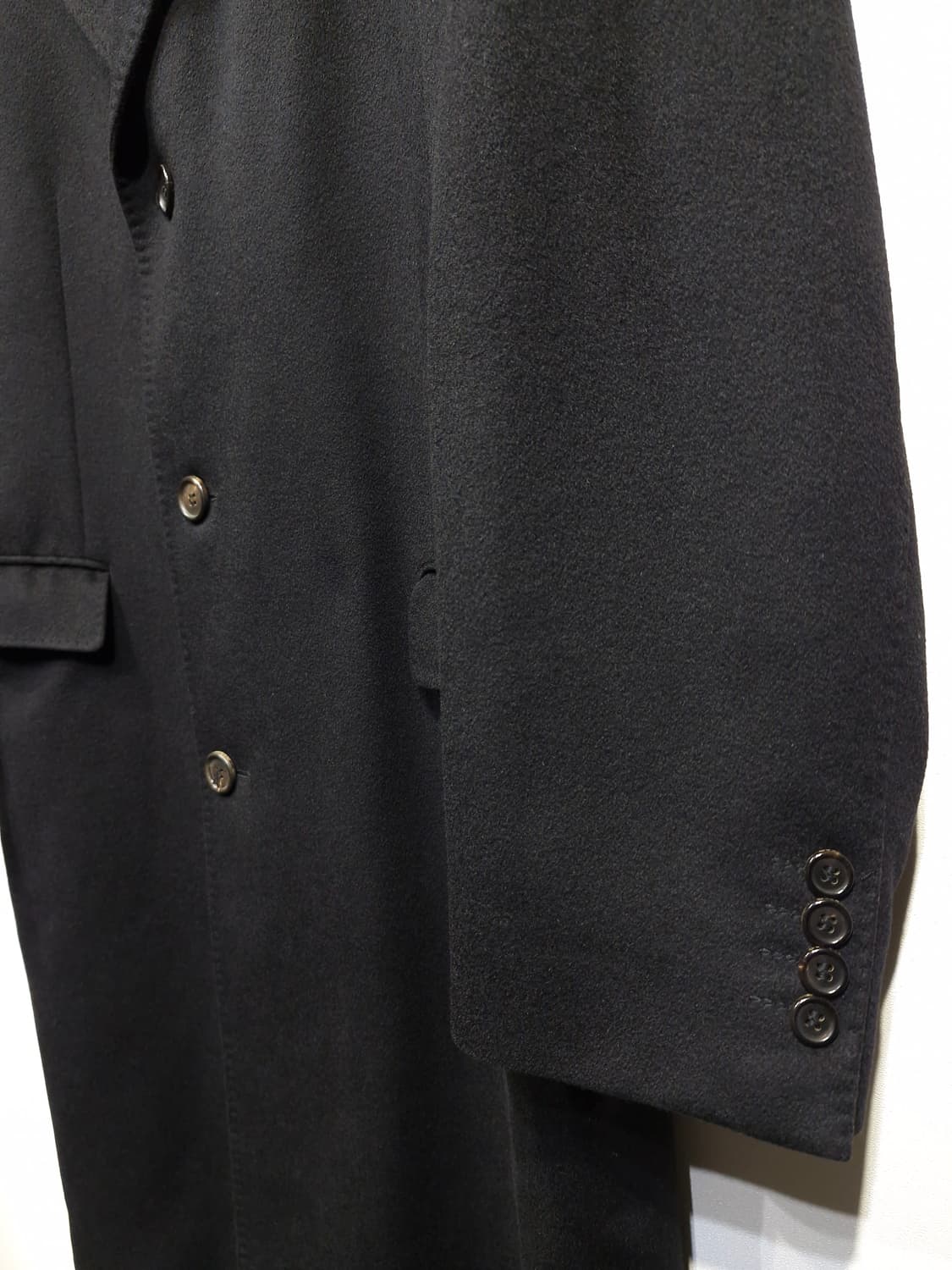 알베로 에르메네질도 제냐 100% 캐시미어 블랙 롱코트(106) 상품이미지4