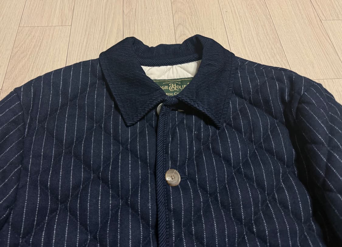 부기홀리데이(Boogie Holiday) 울 퀼팅 자켓 L 네이비 상품이미지1