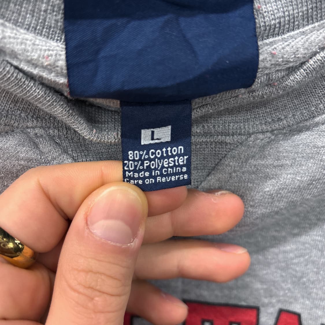 90s 제이 아메리카 오하이오 칼리지팀 스웻셔츠 V-인서트 N706 상품이미지8