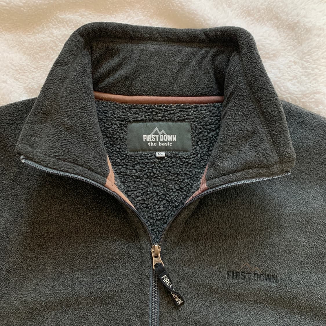 빈티지 FIRST DOWN 양털 안감 플리스 집업 자켓 상품이미지5