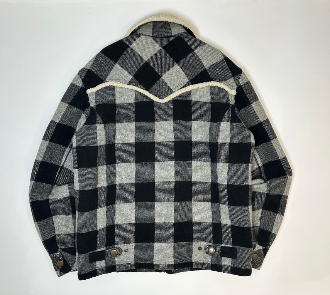 리바이스 타탄 체크 울라이너 쉐르파 자켓 xl 상품이미지3
