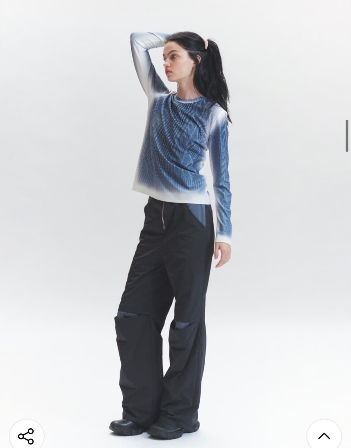 쓰리투에이티 Contrast Cut-Out Pants 상품이미지2