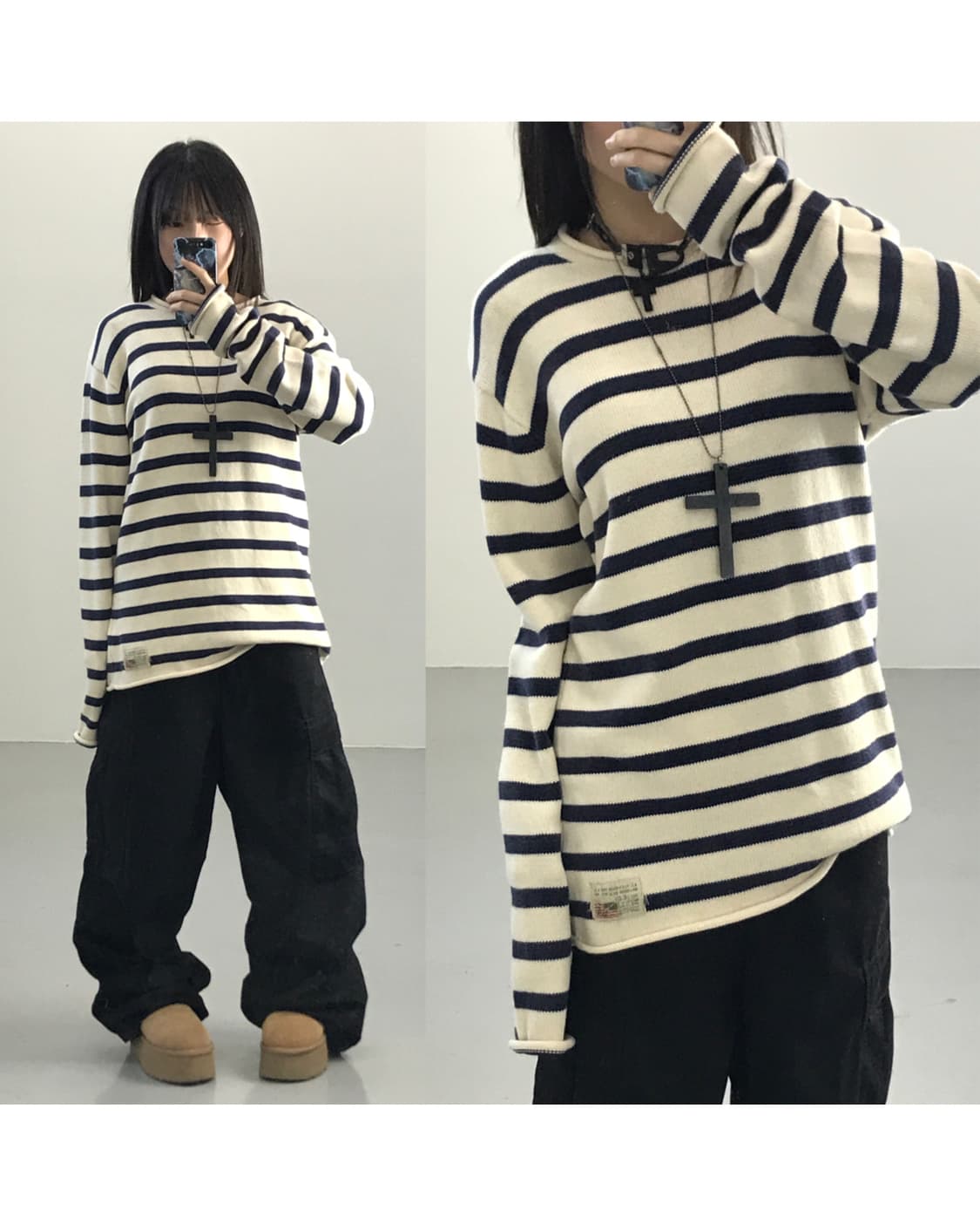 폴로진스 스트라이프 니트 상품이미지1