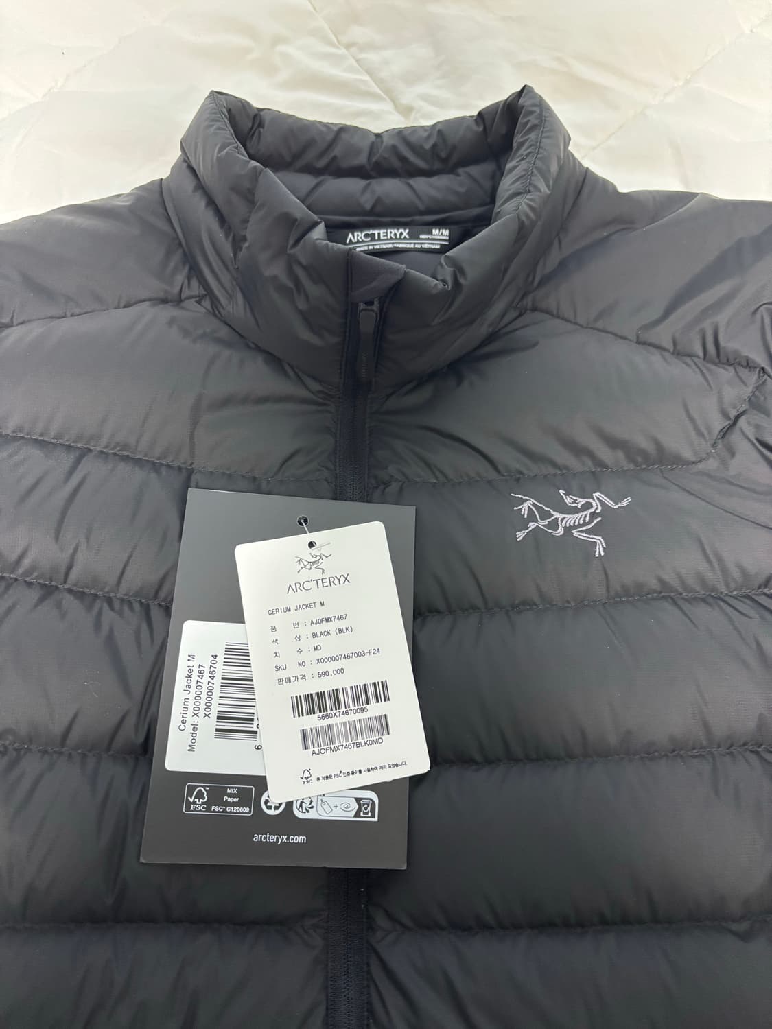 [M] 아크테릭스 세륨 자켓 블랙 논후디 상품이미지2