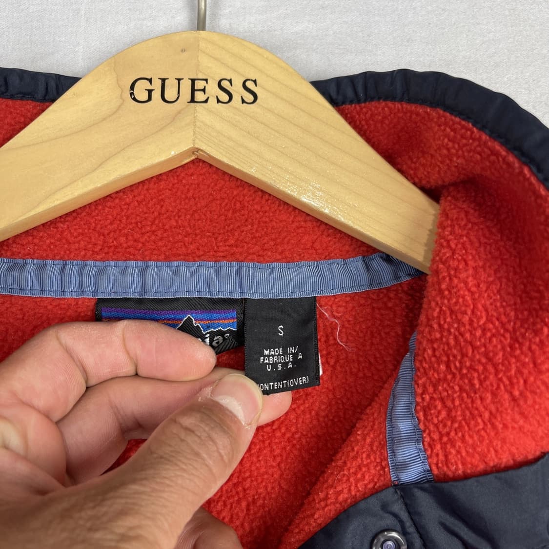 00s 파타고니아 신칠라 스냅-T 레드/블랙 USA 상품이미지3