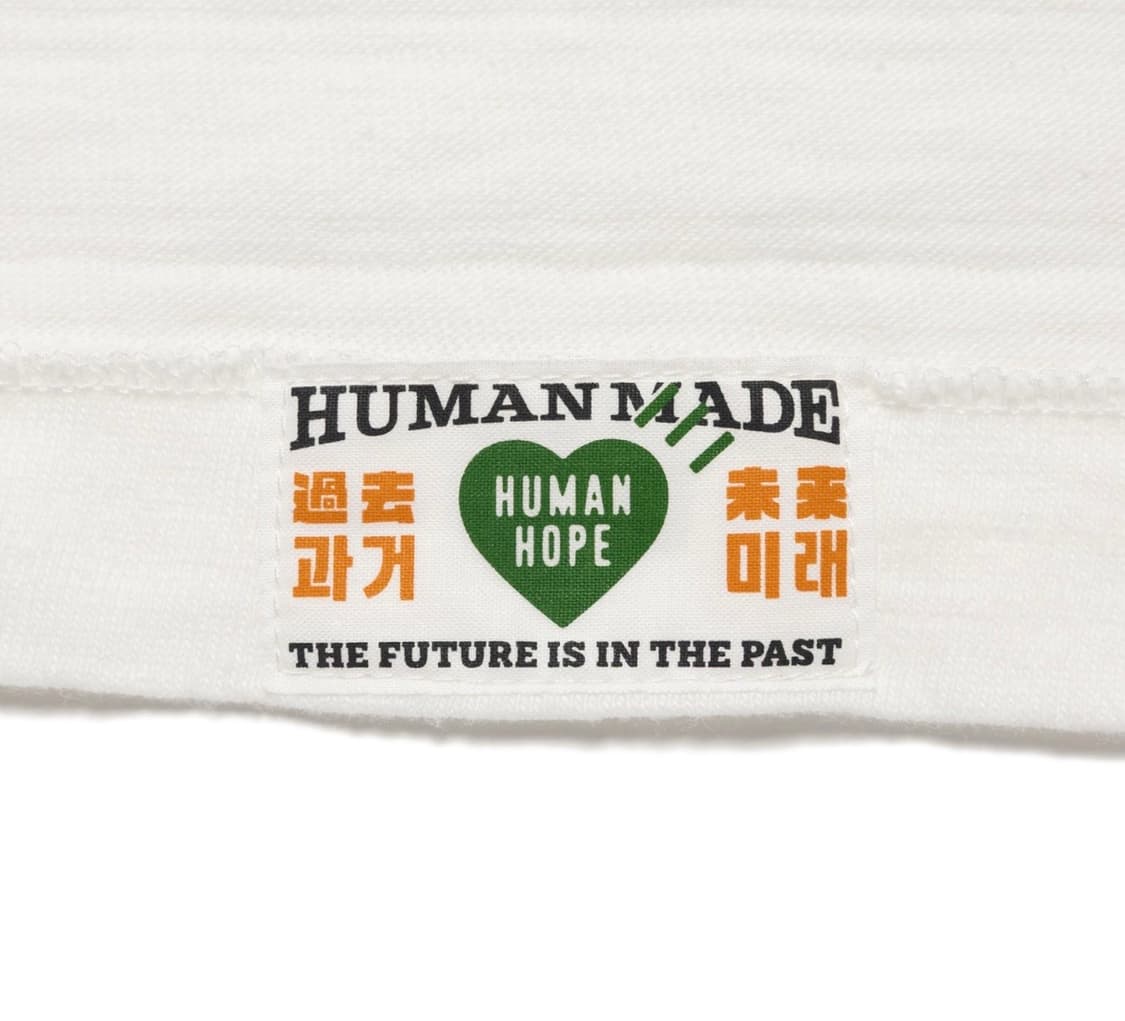 2XL) 휴먼 메이드 휴먼 호프 BTS 제이홉 그래픽 티셔츠 화이트 상품이미지3