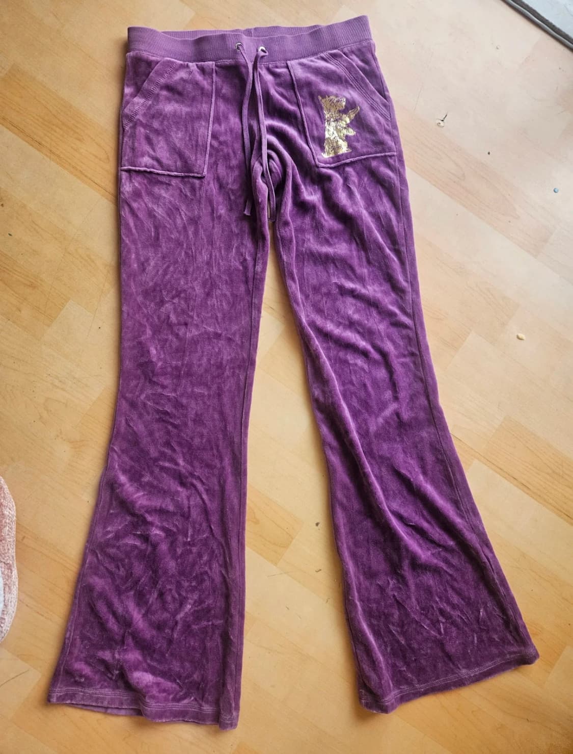 쥬시꾸뛰르 벨벳 트레이닝 세트 퍼플 상품이미지8