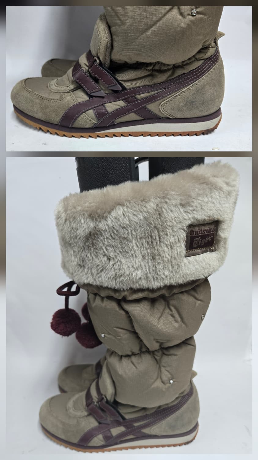 오니츠카타이거 스니커즈 퍼 부츠 225 상품이미지2