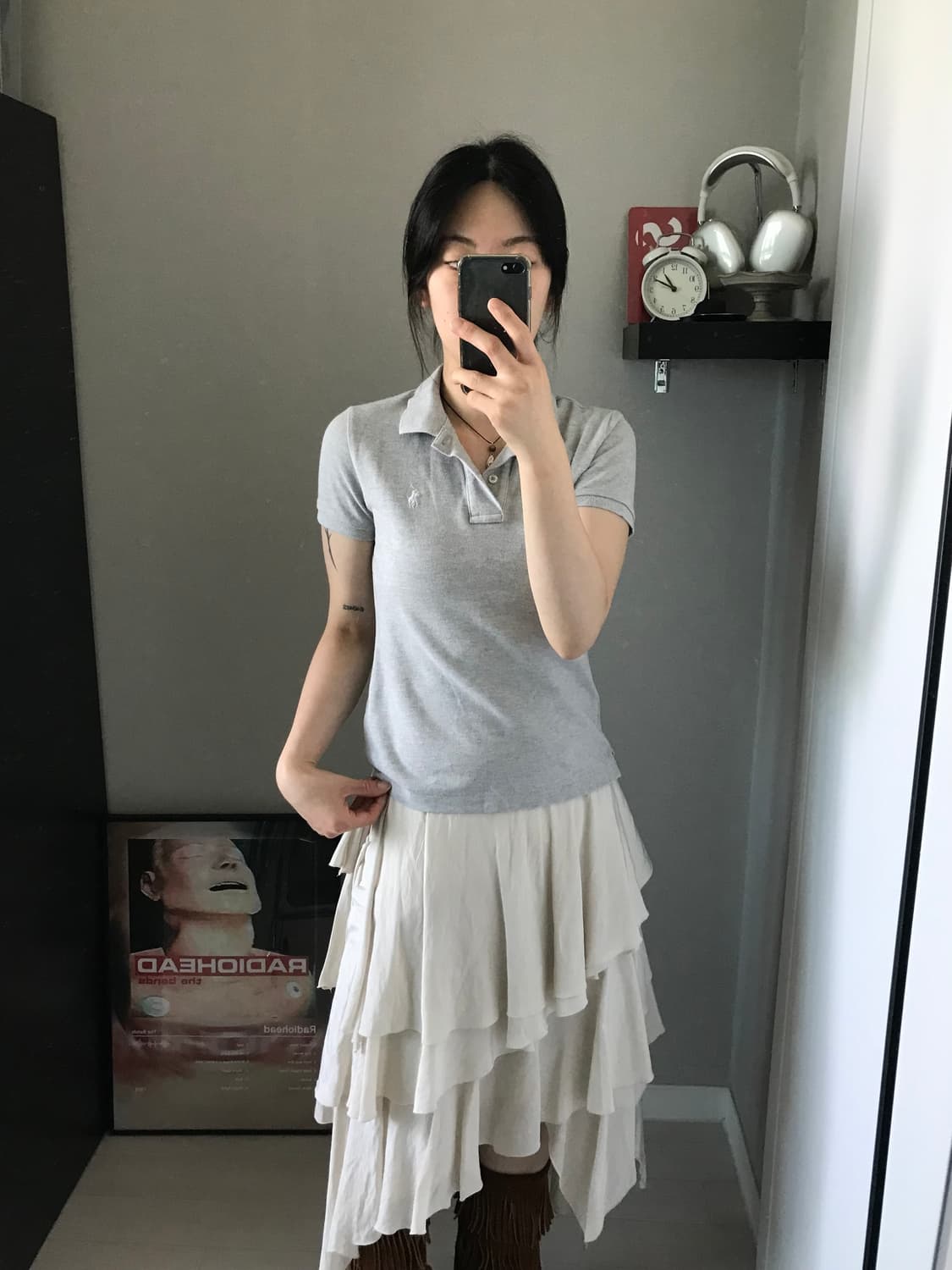 폴로 랄프로렌 포니로고 그레이 카라티 상품이미지2