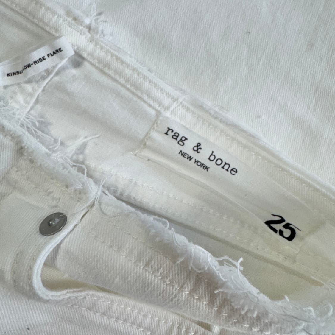 랙앤본 세미 부츠 화이트 데님 진 (25) 상품이미지5