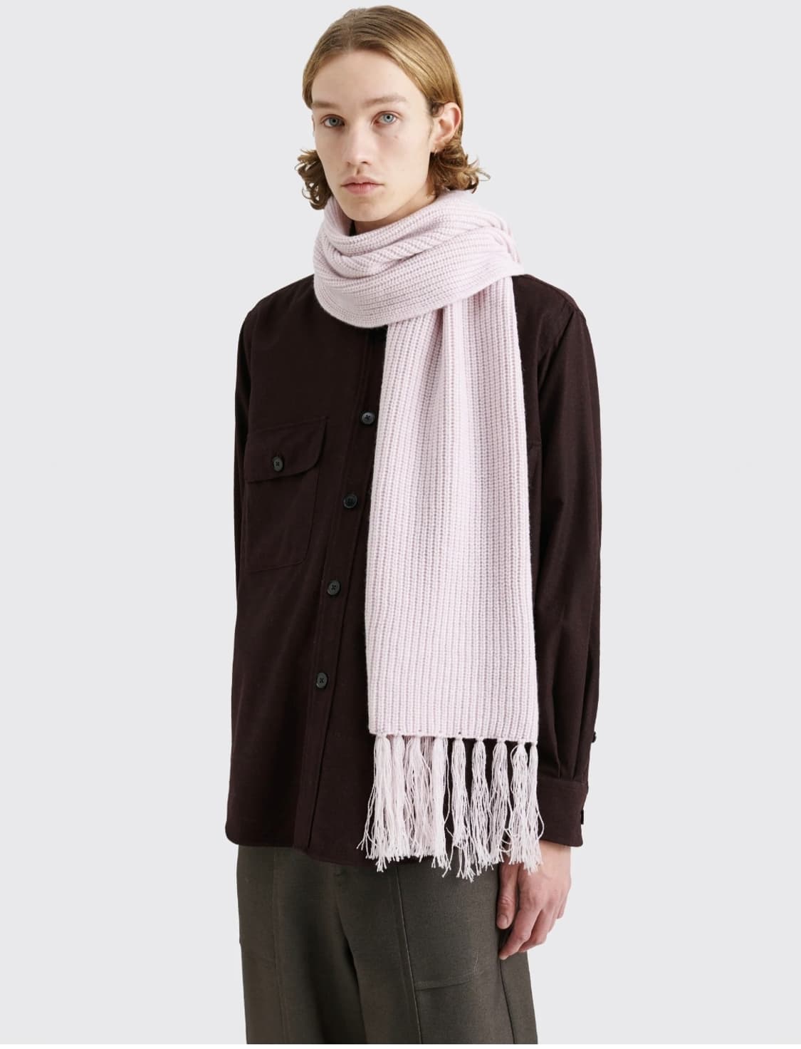 [새상품] Tres Bien 메리노울 캐시미어 머플러 상품이미지1