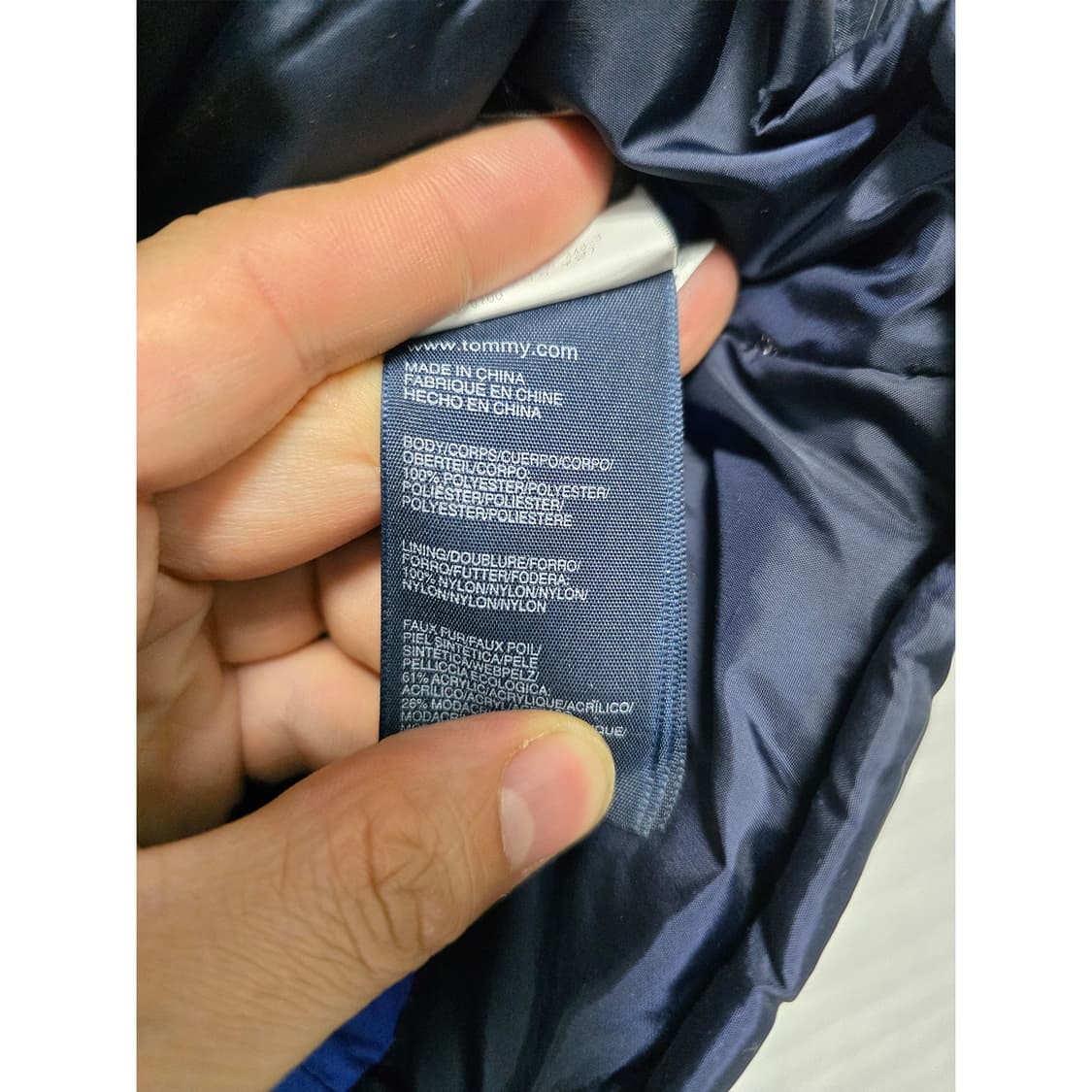 택포// 타미힐피거 네이비 패딩 S 상품이미지3