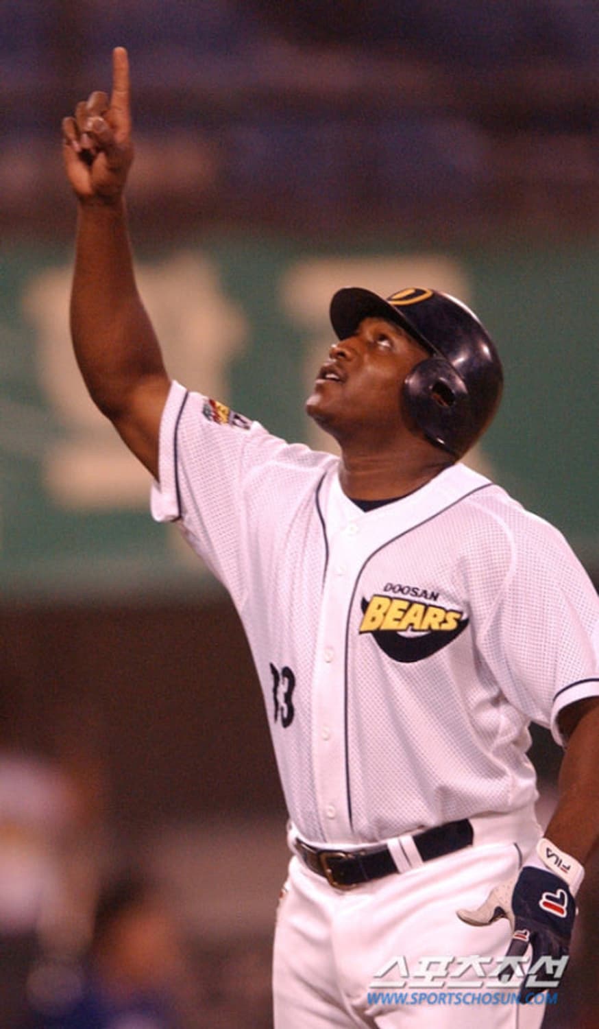 2001 두산베어스 한국시리즈 우승 원정 반달 노마킹 유니폼 (95) 상품이미지2