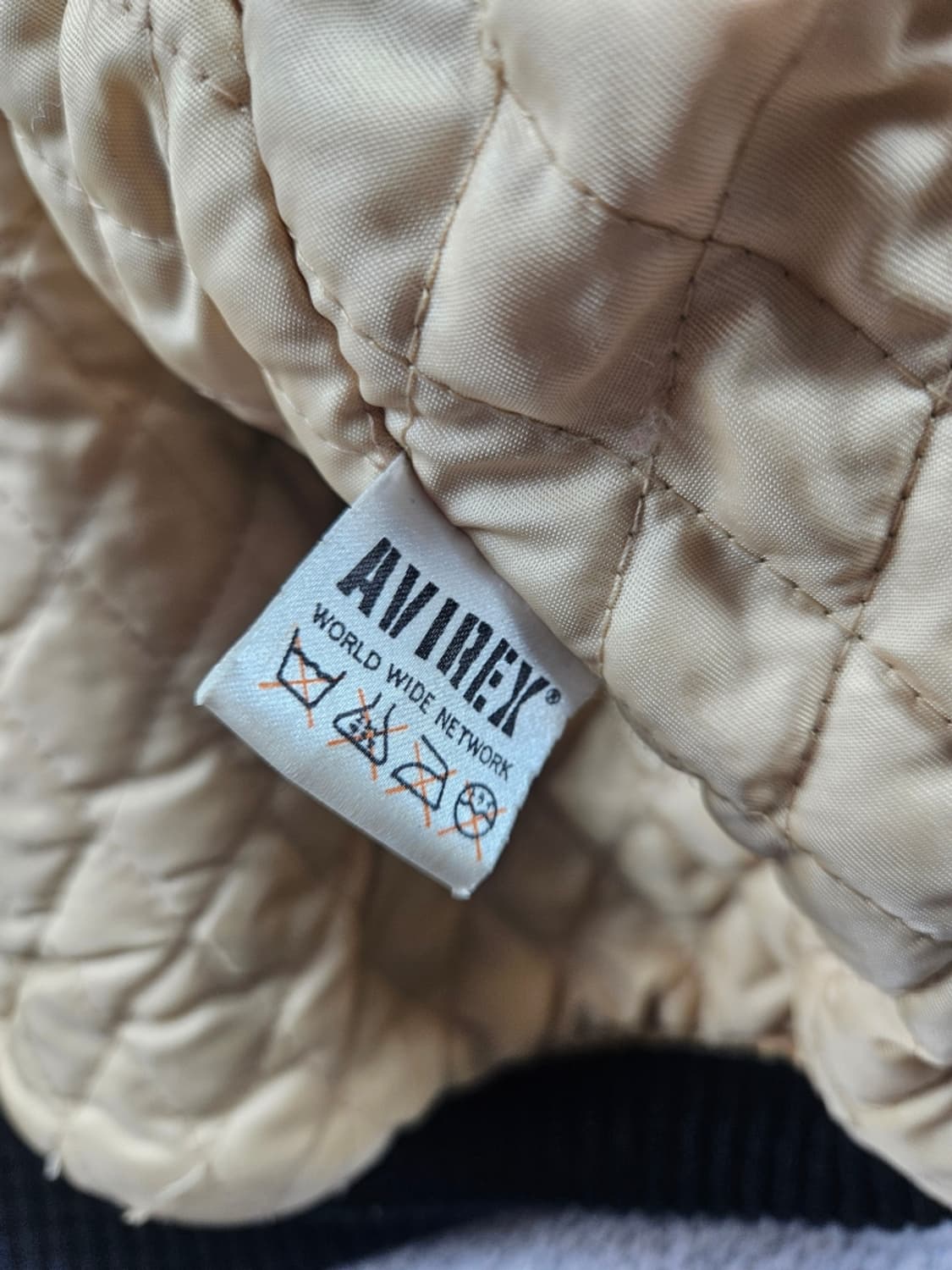 아비렉스 아이콘 가죽 브라운 블루종 자켓 ( XS ) / 10980 상품이미지7