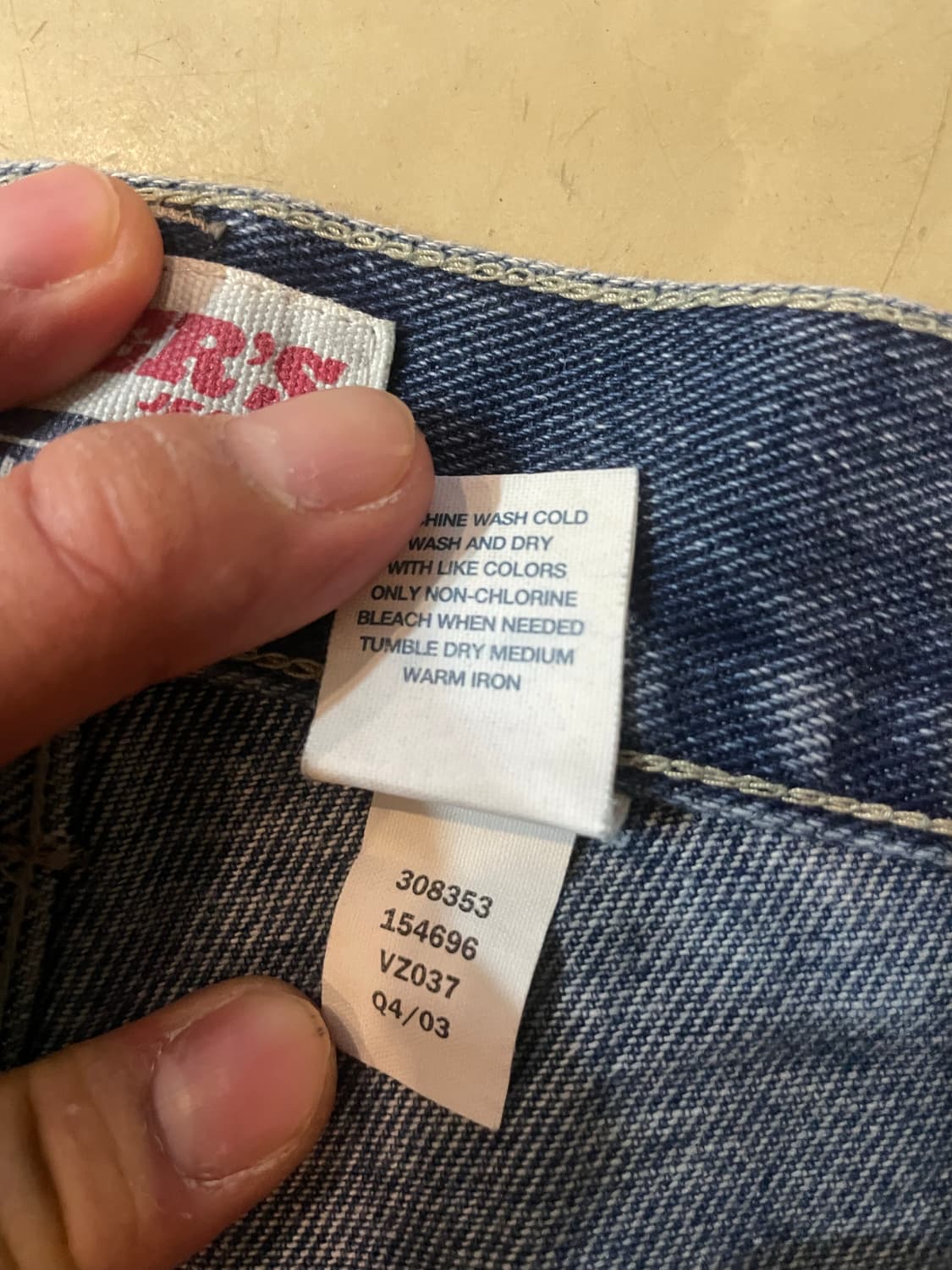 00s Old Navy 빈티지 카펜터 데님팬츠 33x30 상품이미지7