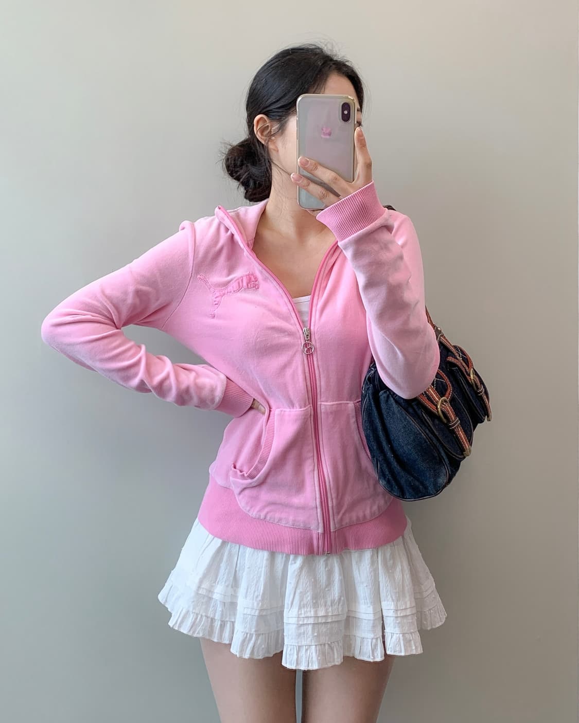 푸마 벨벳 집업 상품이미지2