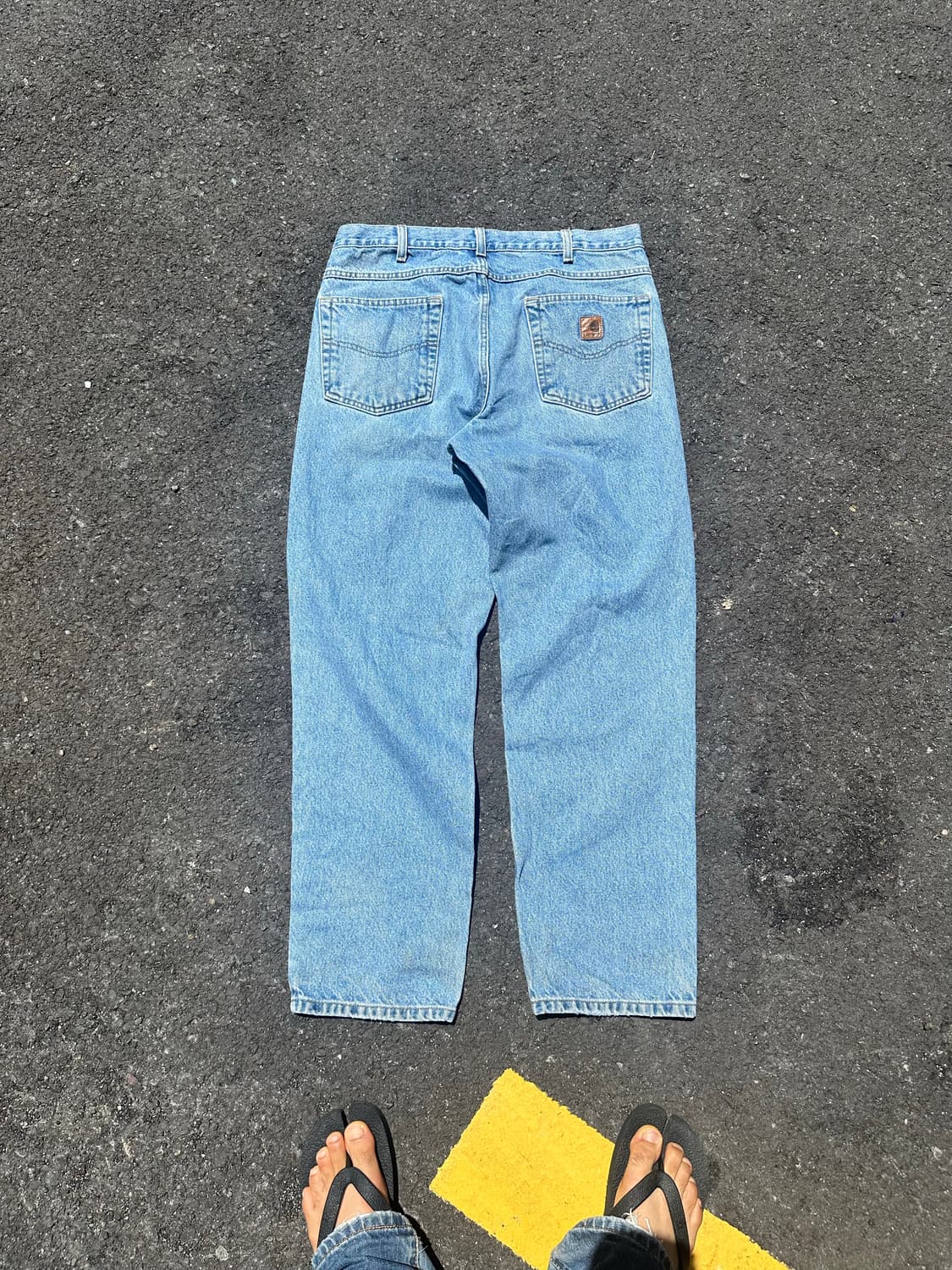 00’s Carhartt washed light denim pants 상품이미지4