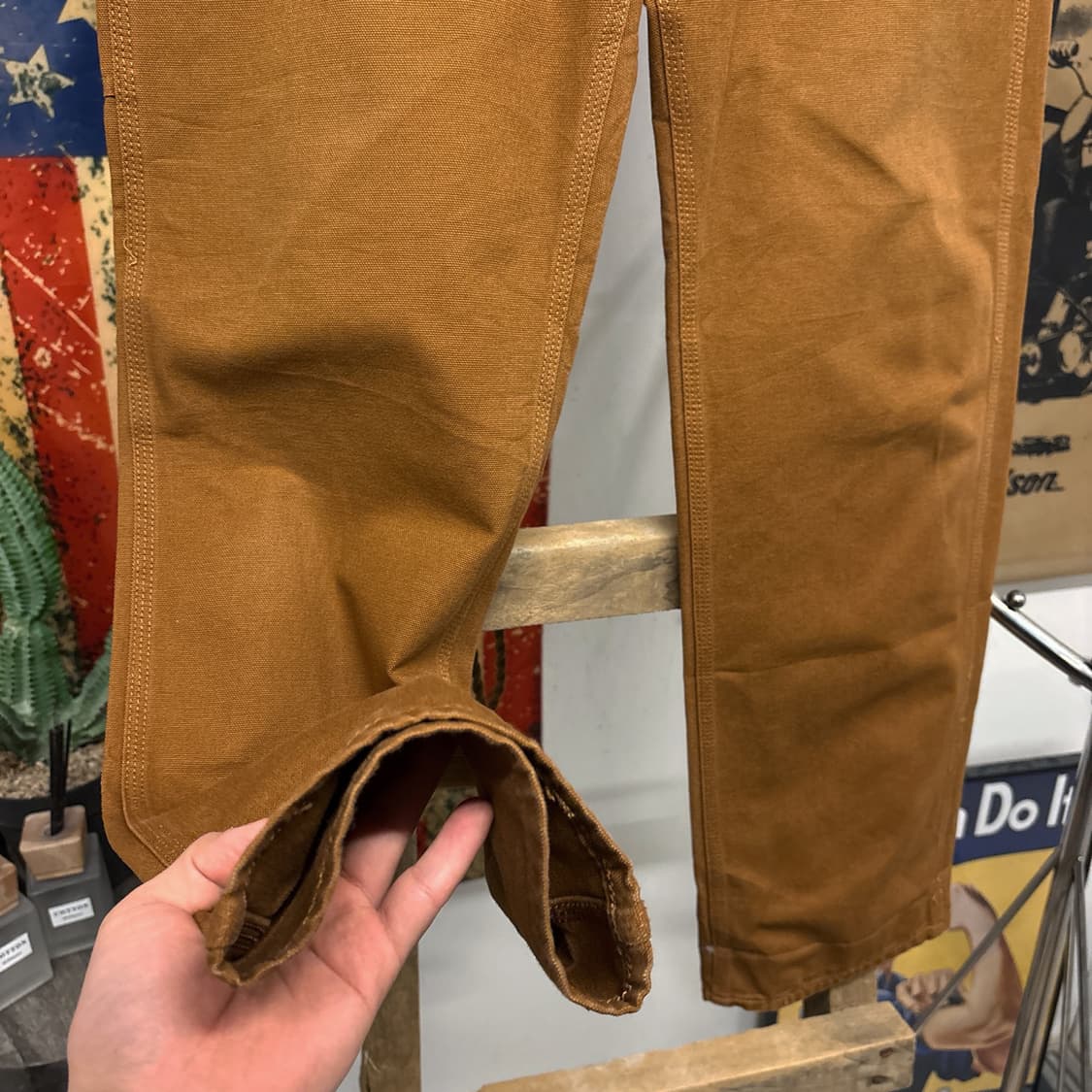 일본판 LEE 유니온메이드 덕캔버스 샌포라이징 카펜터 워크팬츠 N630 상품이미지4