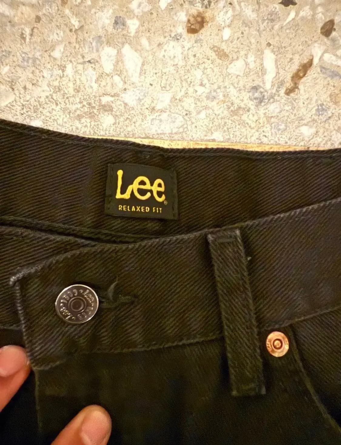 LEE 리 릴렉스핏 블랙 데님 팬츠 35x30 상품이미지2