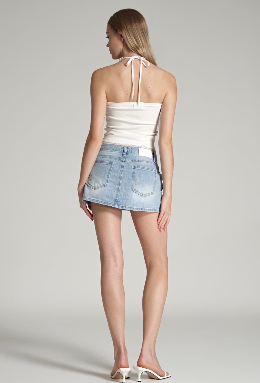 클리시어 shine lace halter top 상품이미지2