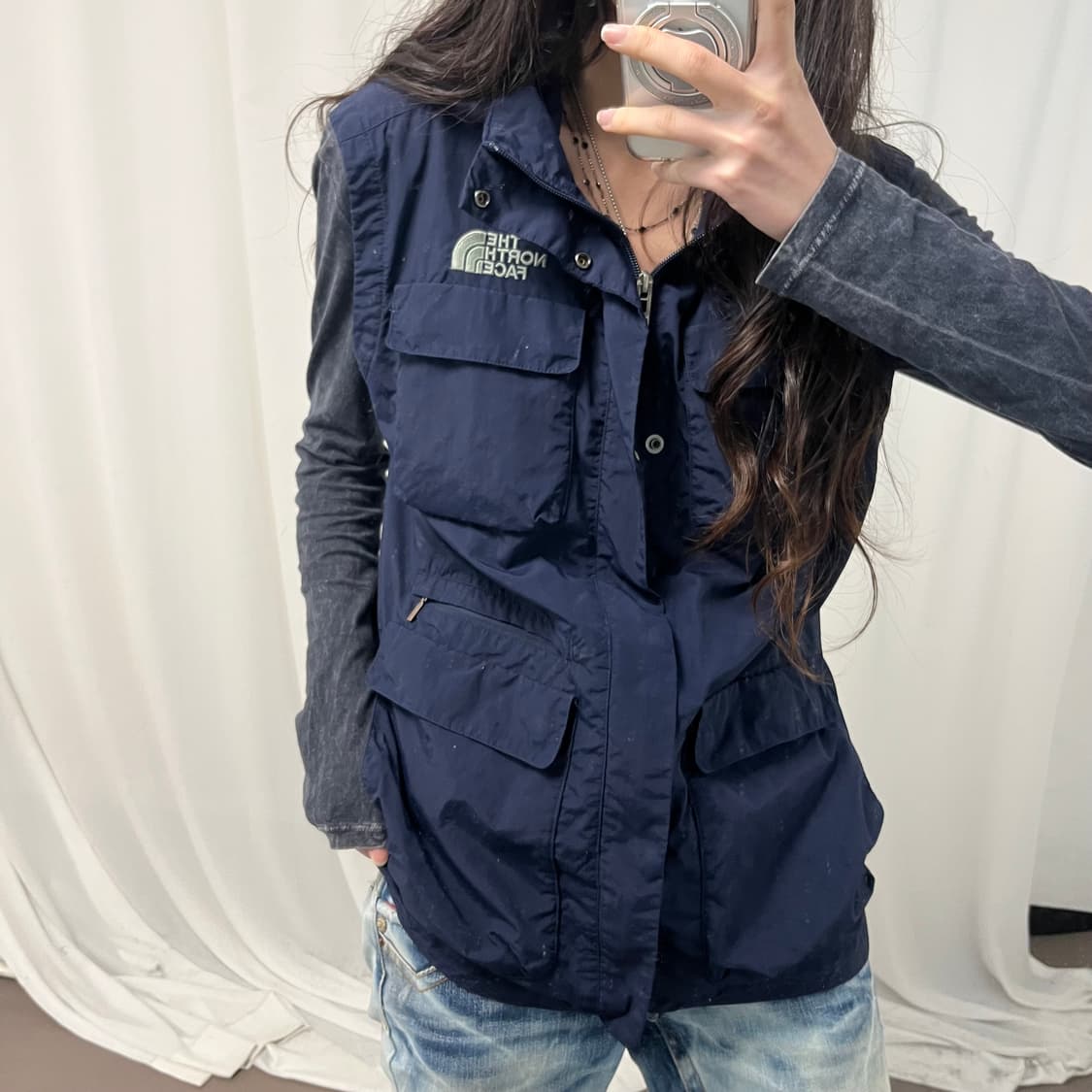 The North Face Navy Vest Windbreaker  상품이미지3