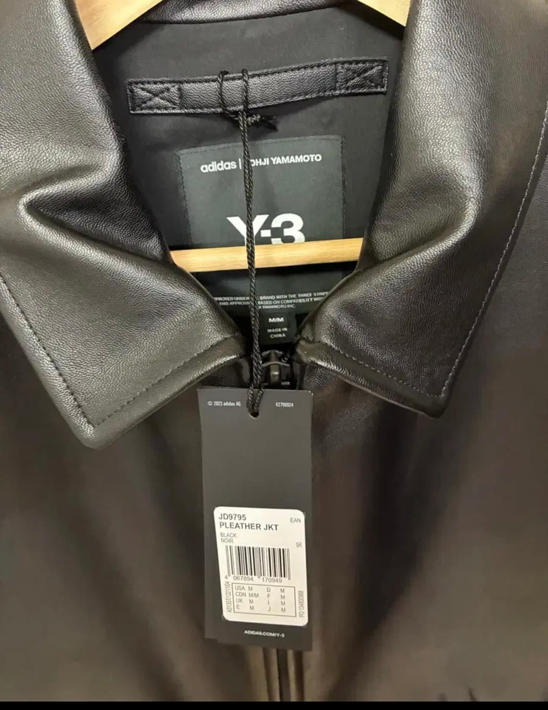 [M]Y-3 싱글 레더자켓 블랙 상품이미지5
