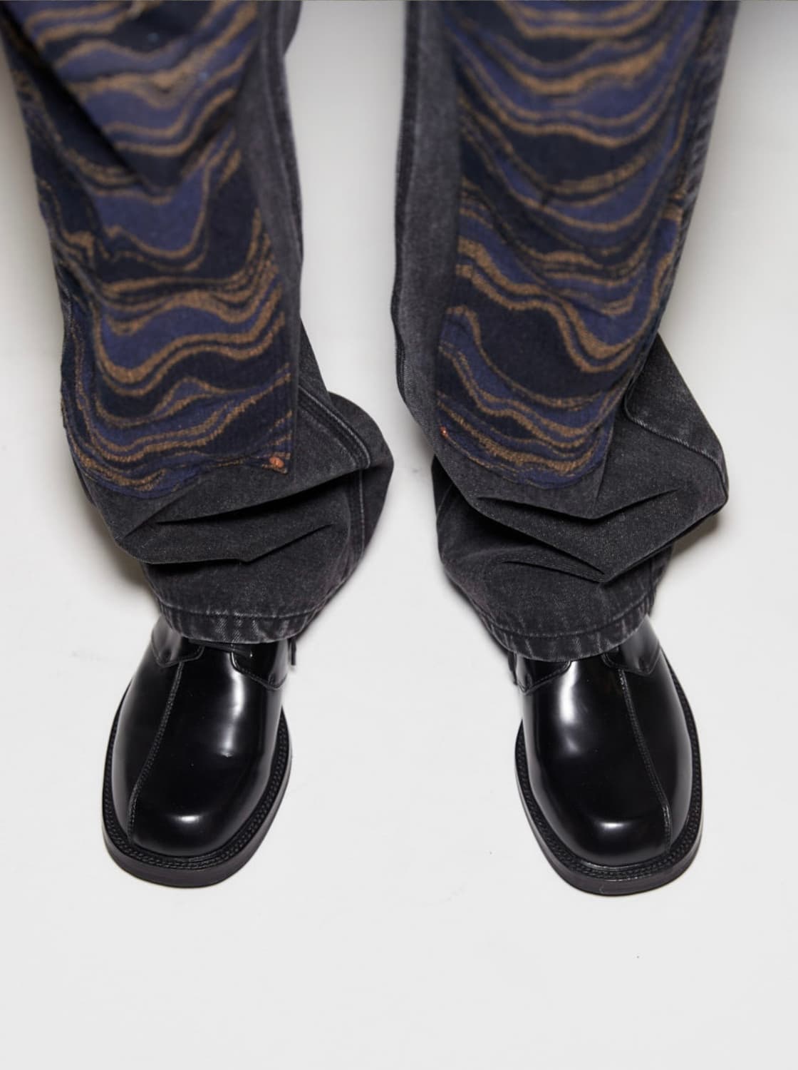 앤더슨벨 에스닉 카펜터 진 (washed black) M 상품이미지3