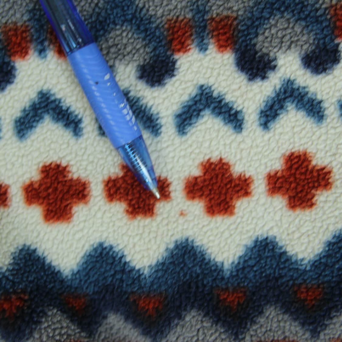 15FW 파타고니아 신칠라 스냅-T 아이보리/블루 아즈텍 패턴 멕시코 상품이미지8