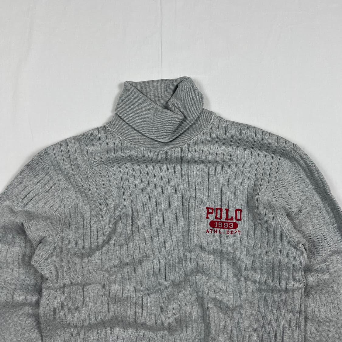 90‘s 폴로랄프로렌 polo1993 스펠아웃 목폴라 티 상품이미지2