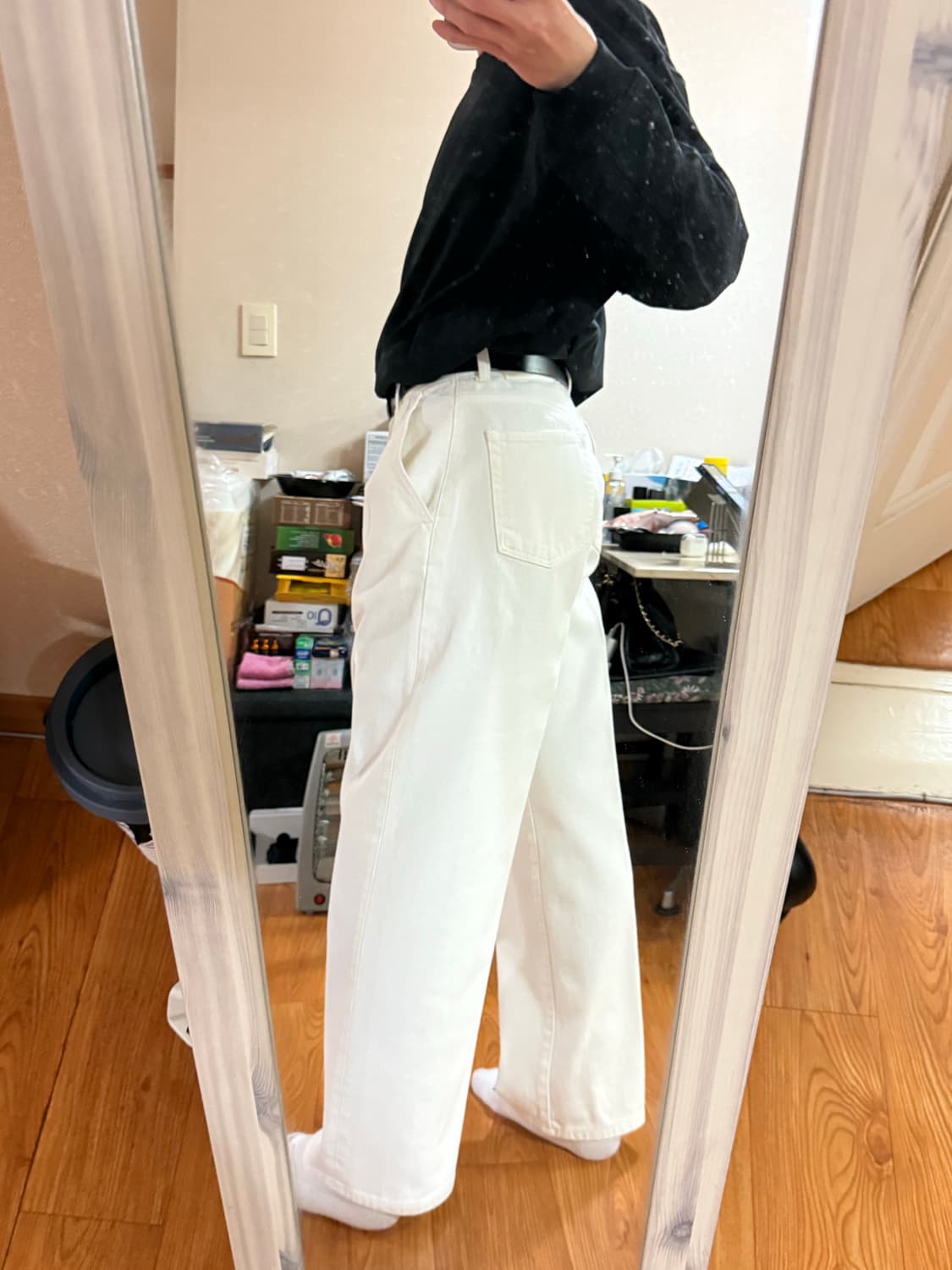 인로우스 - 피렌체 워싱 투턱 컴폴트 와이드 (오프화이트/28) 상품이미지8