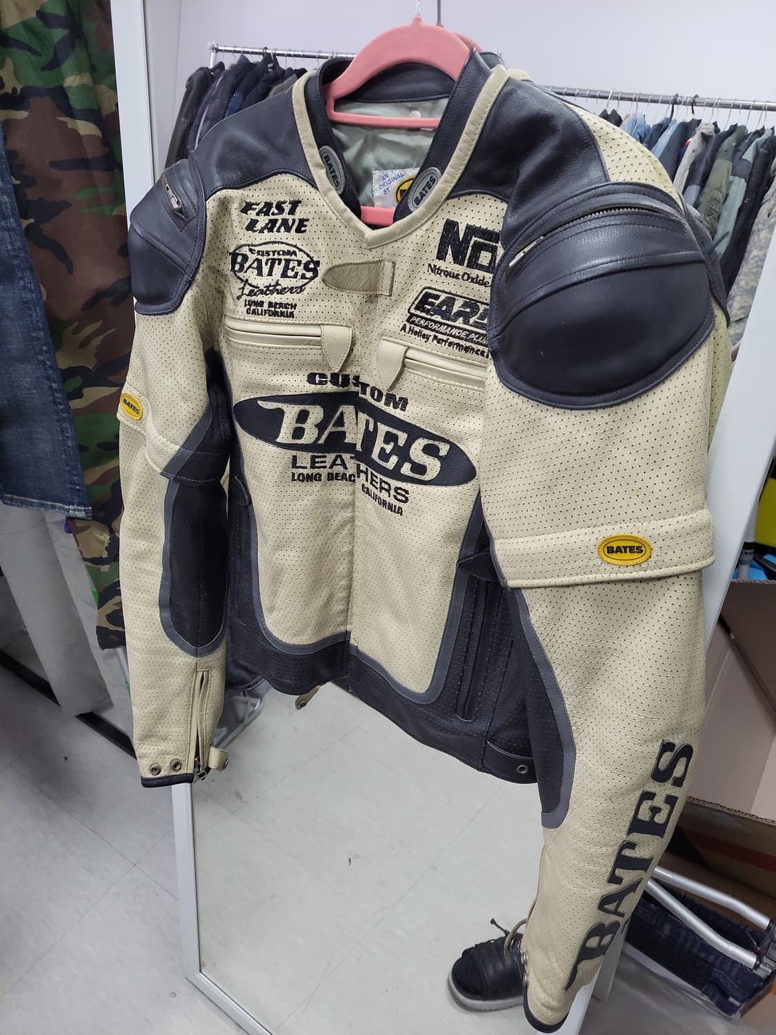 Betes 바이커 가죽 자켓 L 상품이미지5