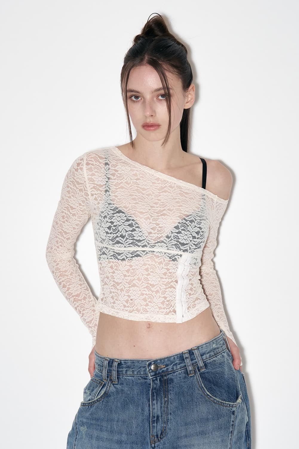 플리즈노팔로우 에바 레이스 코르셋 탑 상품이미지2