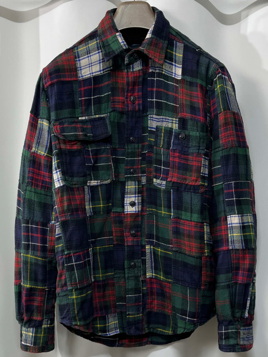 폴로 랄프로렌 인디아 마드라스 패치워크 플래드 덩가리 워크셔츠 상품이미지1