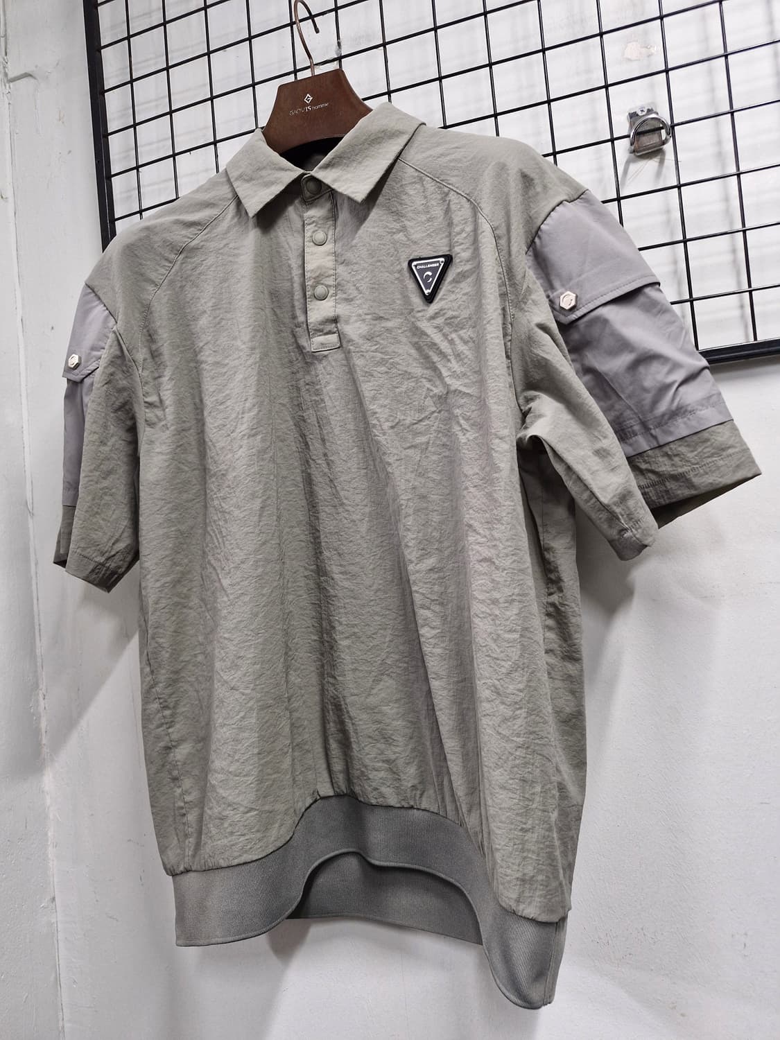 100L CHALLENGER 에어쿨 냉감 반팔 카라 우븐탑 상품이미지3