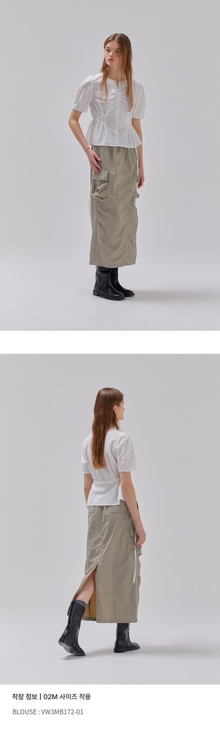 Raive 레이브 카고 롱 스커트 상품이미지3