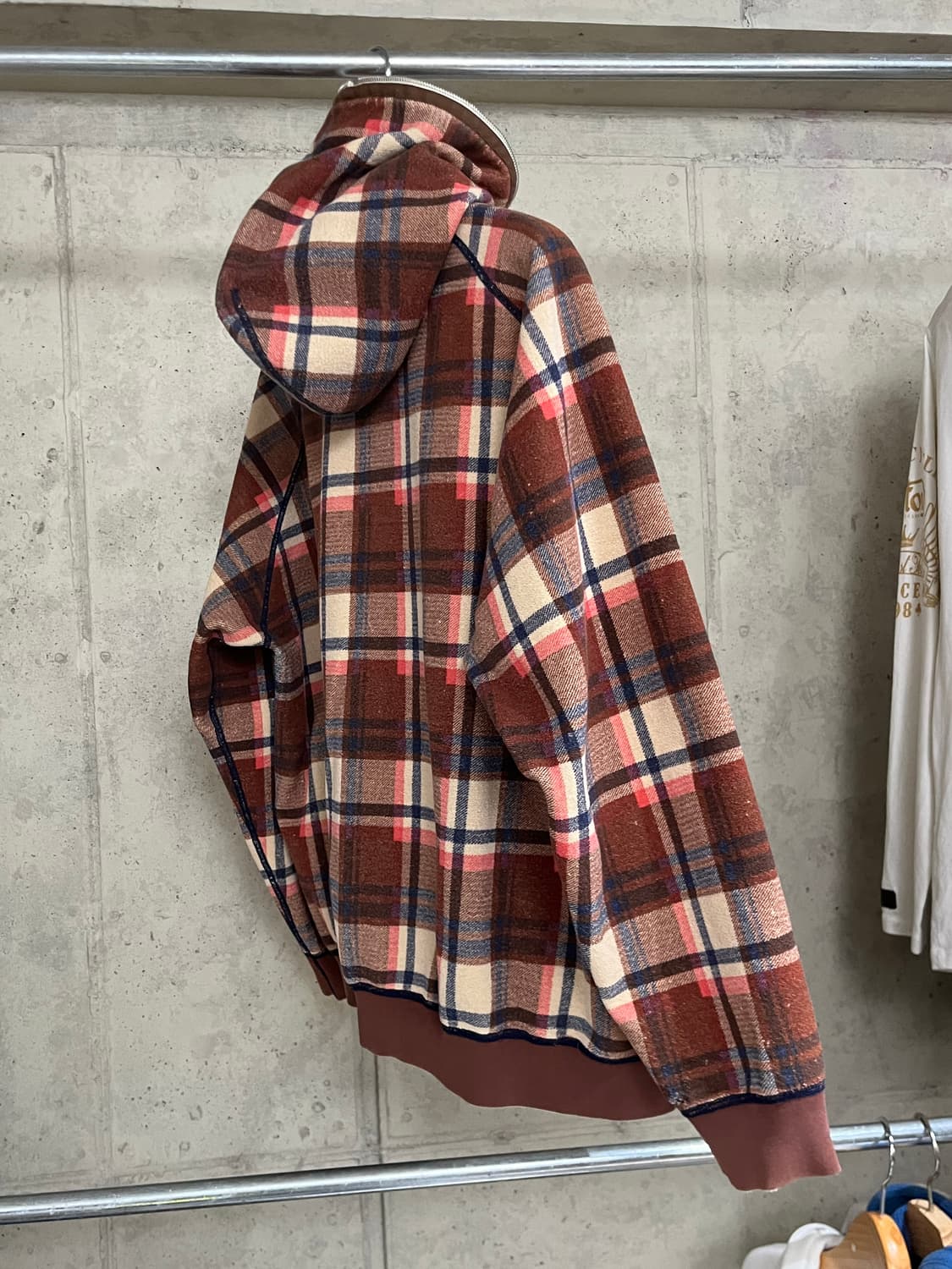 00's BAPE Reversible Check Hood Zip Up 상품이미지9