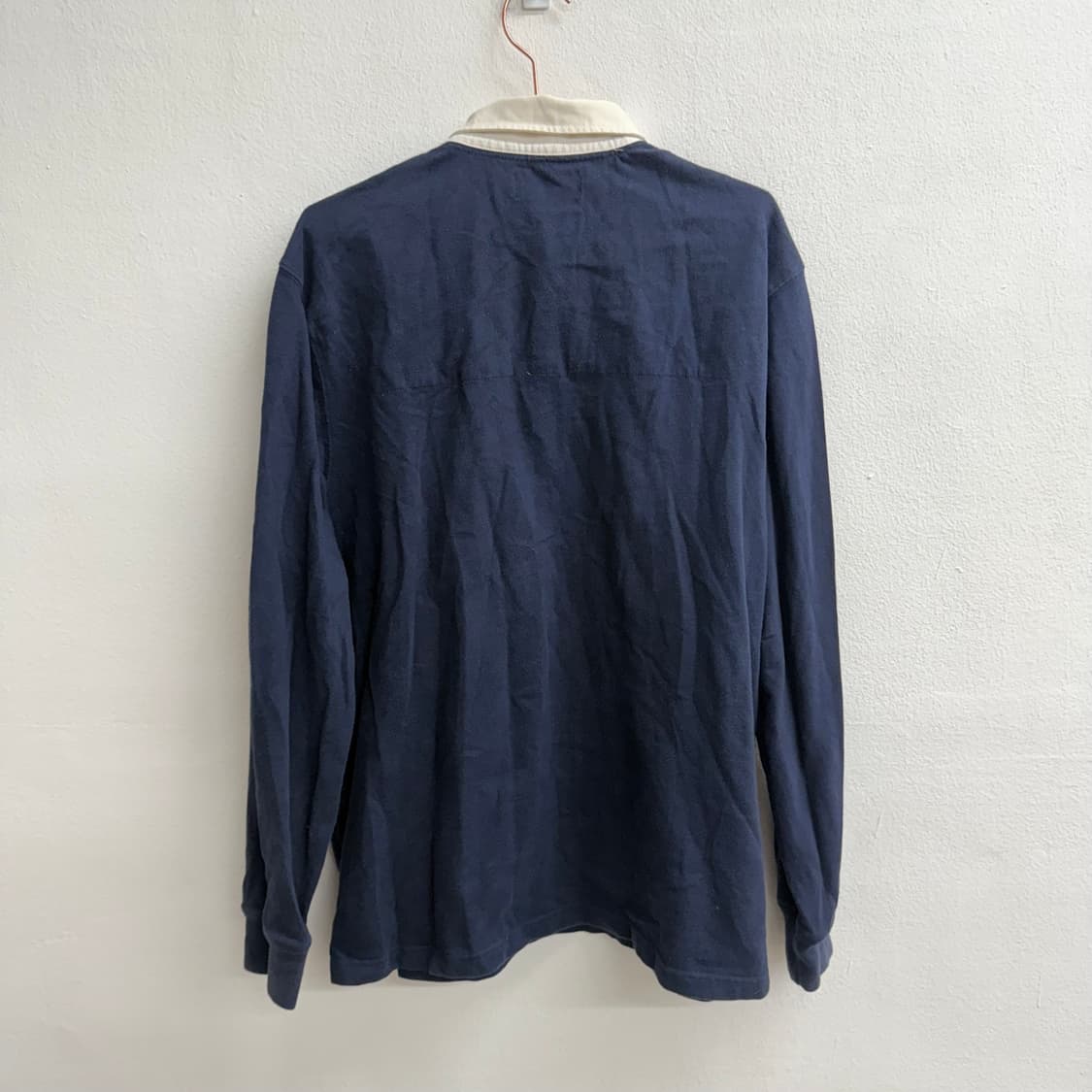 폴로 랄프로렌 네이비 럭비 셔츠 XL 상품이미지4